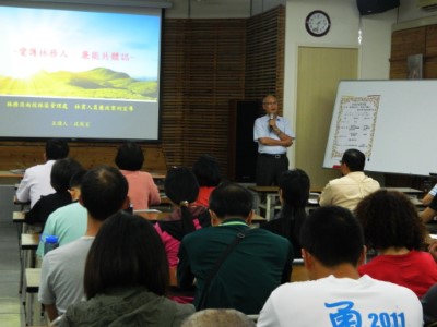 南投林區管理處處長李炎壽期勉同仁加強專業職能外，也要務實清廉地執行業務